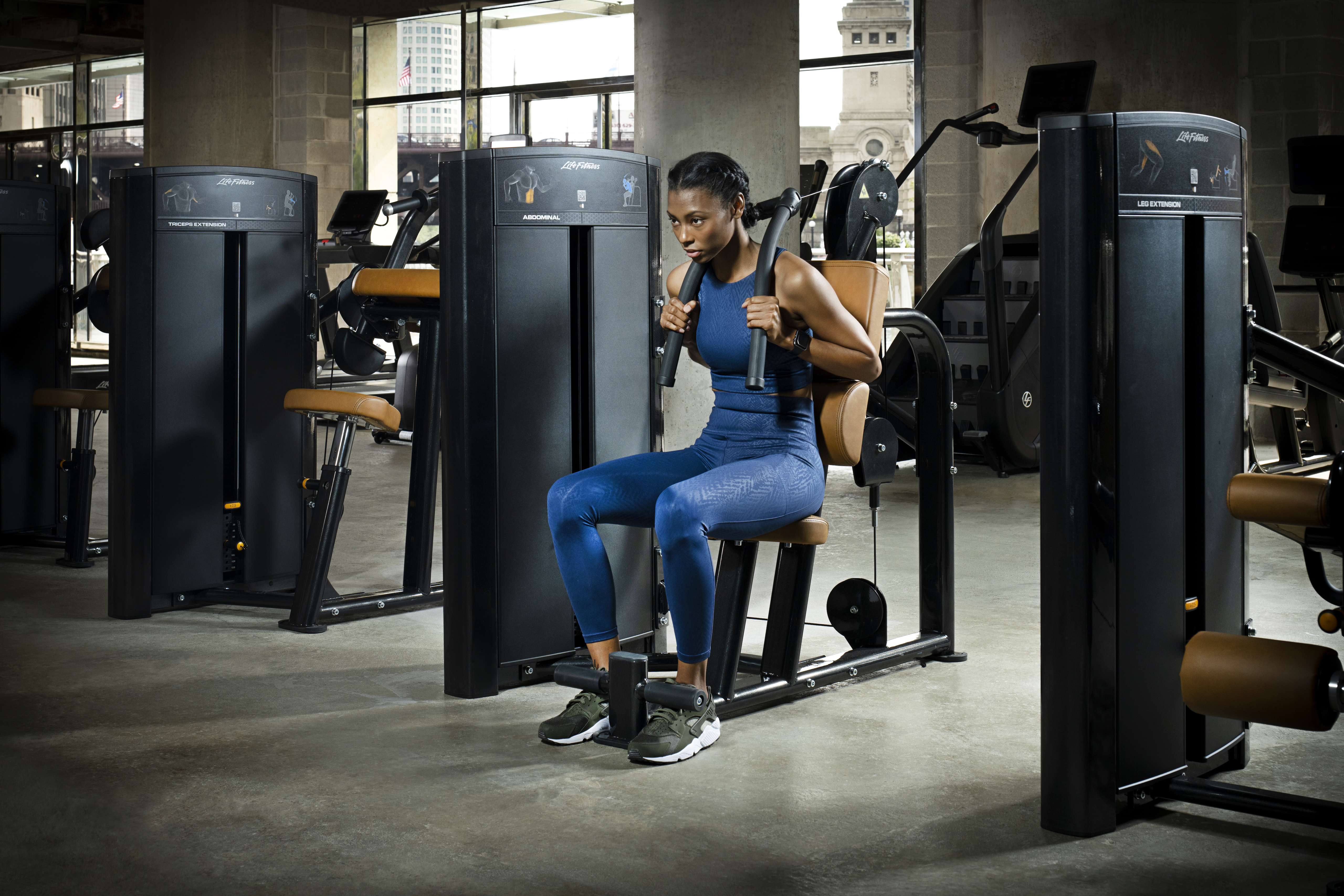 Axiomserien är en av Life Fitness styrkeserier