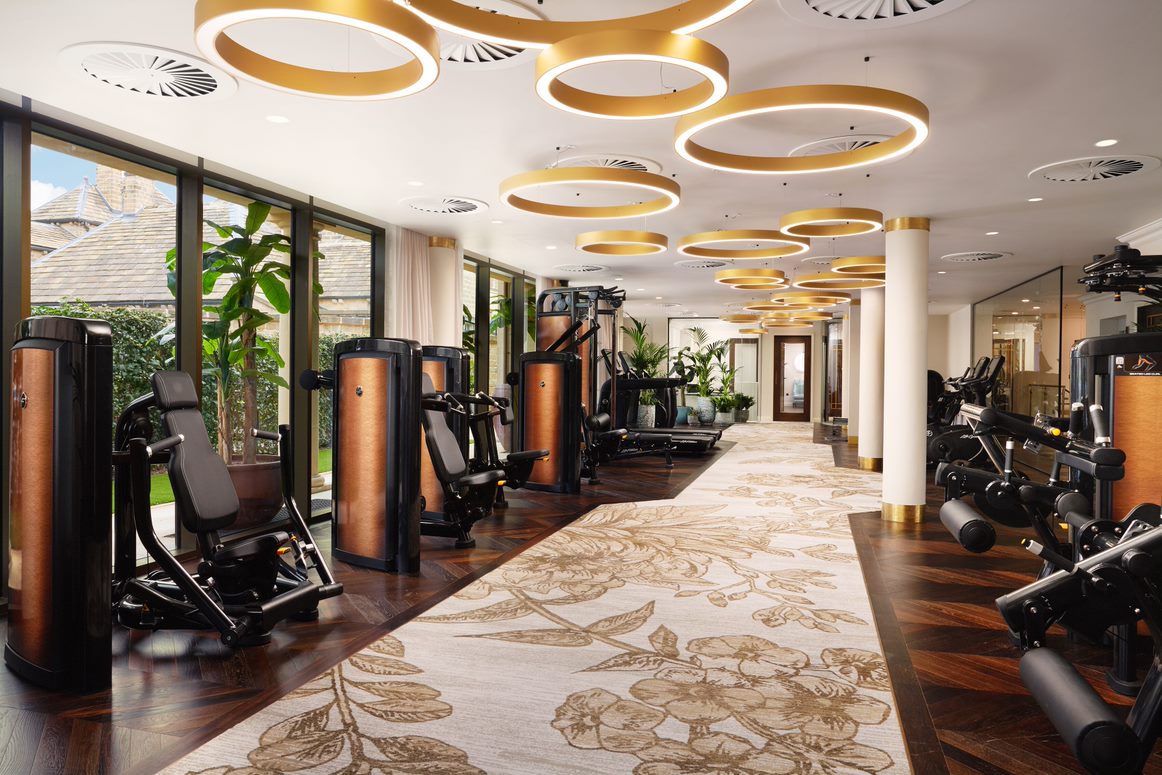 Grantley Hall och gymmet med utrustning från Life Fitness